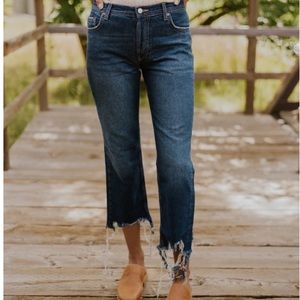 Free People Mid-Rise Straight Jean